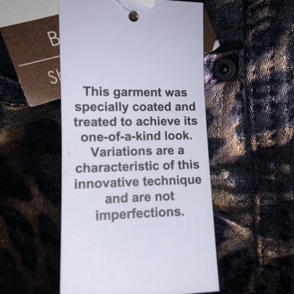 Vintage X America Leopard Print Coated Jeans – Size 10/30 NWT - Picture 6 of 6